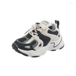 Athletic Shoes CNFSNJ 2022 Summer Autumn Boy Pu Leather Sport Shoe Children Fashion Casual Trainer Baby Girl Brand Black Sneaker