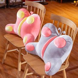 Pillow Comfortable Thicken Butterfly Chair Back Lumbar Support Soft Pink Grey Home Decora Birthday Gifts