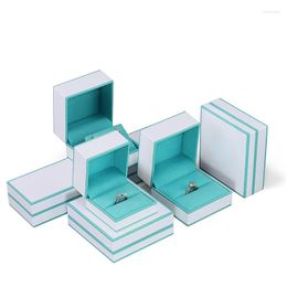 Jewelry Pouches Elegant Wedding Ring Box Packaging Chic Display Earrings Bracelets Necklace Jewellery Organizer Gift Case