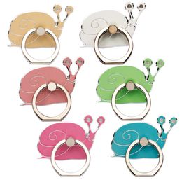 Cell Phone Accessories Creative Ring Mounts Holders Acrylic Finger Ring Buckle Bracket cartoon cute snail For iPhone 7 Plus Samsung gift