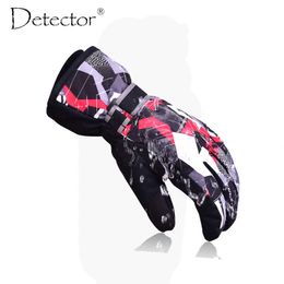 Ski Gloves Detector Snowboard Mens Women Kids Winter Climbing Cycling High Quality Windproof Waterproof L221017