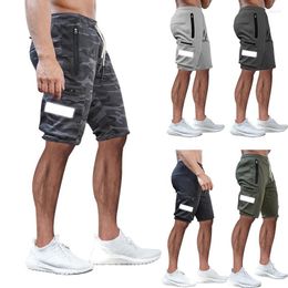 Men's Shorts Cross-border Men's Work Pants Camouflage Casual Sports Fitness Pockets Reflective Strip M-3XL