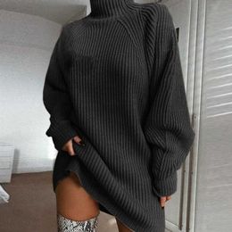Women's Sweaters 2022Autumn Winter Women Knitted Turtleneck Wool Sweaters 2022 Casual Basic Pullover Jumper Batwing Long Sleeve Loose Tops T221019
