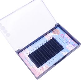 False Eyelashes C D DD Factory production Round V-shaped flowering grafting eyelash 0.05 roughness