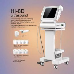 8D Hifu Face Tightening Skin Rejuvenation Machine 40000 Shots 12 Lines Facial Lifting Anti-wrinkle Equipment Korean V-max Hi-8D Hifu Device Wrinkle Removal