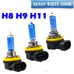 Halogen Car Lights 10X Super White Halogen Bb H1 H3 H4 H7 H8 H9 H11 9005 Hb3 9006 Hb4 12V 55W/100W 5000K Quartz Glass Car Headlight Dh1Vl