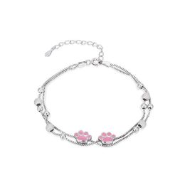 New Fashion Bracelet Cute Cat Paw Jewelry Beautiful 925 Sterling Silver Bracelets Simple Personality Sweet Bangle 020