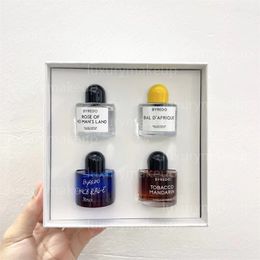 Luxury Design Cologne Perfume 10ml 4pcs Set Tobacco Mandarin Rose of No Mans Land Bal D'afrique Space Rage 4 in 1 Parfum Gift Box Long Lasting Time Smell Fragrance Spray