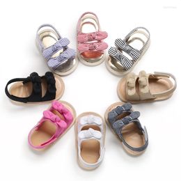 First Walkers Summer Infant Girl Sneaker Cute Toddler Shoes Big Bow Princess Casual Single Baby Girls Beach