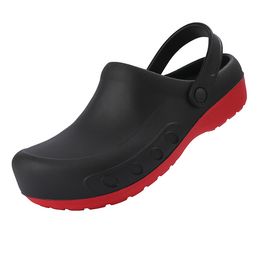 Unisex Kitchen Shoes Clogs EVA Antiskid Men Doctor Operating Shoes Oversized Waterproof Outdoor Casual Sandals Mule