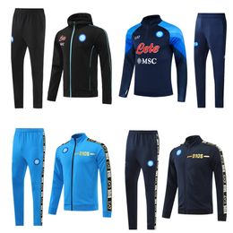 2024 Napoli Tracksuit Set Soccer Jersey Hoodie Jacket - SSC Naples