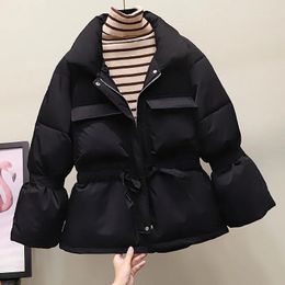 Women's Trench Coats Down Coat Women 2022 Autumn Winter Style Thick Short Cotton Jackets Womens Temperament Slim All-match Padded