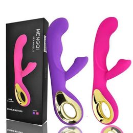 Sex toys Massagers Wave Messenger Second Generation Charging G-point Vibrator Sex toy Products Women's Double Headed Av Rod Masturbator