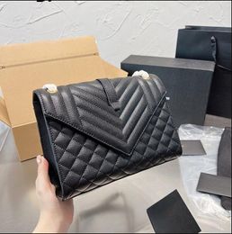 Designer Bags 4 Colours Sheepskin Caviar Shoulder Crossbody Bag Purse Luxury Women Chain Handbag Replica Gold With Dustbag