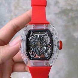 Business Leisure Rm35-02 Fully Automatic Mechanical Watch Crystal Case Tape Mens Watch