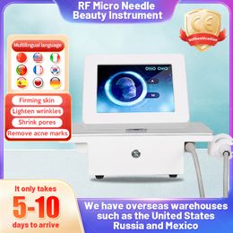 Black Friday Ocorre microneedling RF Máquina de equipamento de estriamento Removedor fracionário micro agulhamento Salão de beleza Skin Tight Face Lift