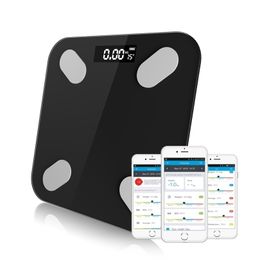 Körpergewichtskala Gewichtsgrad Körperfett BMI Smart Electronic LED Badezimmer Gesunde Komposition Analysator mit Smartphone -App Bluetooth Boden 221020
