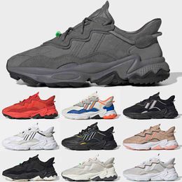 Schuhe Casual Ozweego Männer Frauen Grau Solar Green Cloud White Trail Schwarz Casual Sneakers Trainer Sport Chaussures