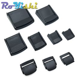 50pcs/pack Craft Tools Cam Buckles Plastic Black Toggle Clip Backpack Straps Webbing 5/8" 3/4" 1" 1-1/4" 1-1/2" 2"