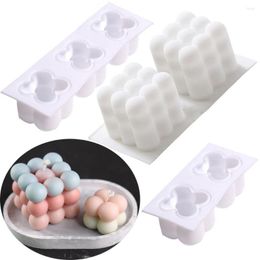 Craft Tools 3D Bubble Candle Silicone Mold Handmade Soy Wax Mould DIY Nonstick Cube Soap Making Supplies Home Decor