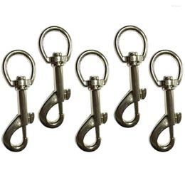 Dog Collars 5pcs Multi-Purpose Buckle Outdoor Pet Clip Camping Spring Trigger Accessories Snap Hook Home Keychain Carabiner Swivel Clasp