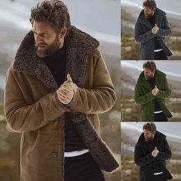 Men's Fur Faux Fur 2022new fashion tops winter jackets warm fur coats men's coats trench coat men T221007