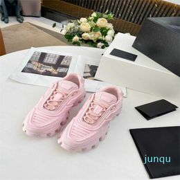 2021 Casual Shoes P family 2022 spring and summer pink catwalk style gear sole leather dad lovers casual shoes