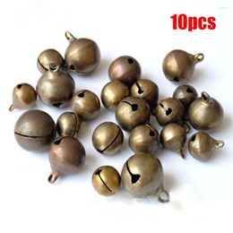 Party Supplies Crafts Handmade Christmas Tree Ornaments Bracelet Retro Bronze Copper Jingle Bells Campanula Accessories Small Bell