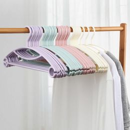 Hangers & Racks Solid Colour Nordic Style Bold Seamless Drying Home Dormitory Non-slip Clothes Support With Hooks For Rack