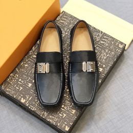 Mens PU Leather Dress Shoes Ankle Loafer Wholesale Price Social Wedding Party Quality leather lightweight Business Formal trainers with Original box size 39-46