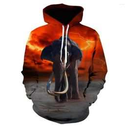 Men's Hoodies Tiger Hoodie Men Streetwear 3D Print Spring And Autumn Gothic Clothes Sweatshirts Animal Men's Fashion Jacket