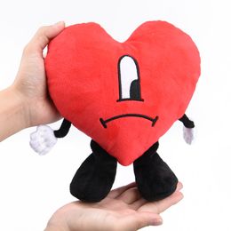 New design Bad Bunny peripheral products red heart custom plush pillow Stuffed Toy