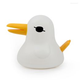 Lampade da tavolo Cute LED Night Light Interruttore tattile in silicone Ricarica USB per bambini Camera da letto per studenti Pat Protezione degli occhi Luci Deco