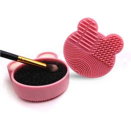 Make up Brush Multifunction Makeup Cleaner Beauty Powder Remover Dry And Wet Cleaning Silicone Sponge Tool 0311