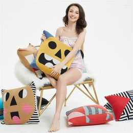 Pillow Fashion Cotton Print Decorative Back For Sofa Seat Chair Travel Office Sleeping