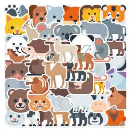 50Pcs Cute Animal Stickers for Kids Teens Vinyl Waterproof Sticker for Laptop Bumper Skateboard Water Bottles Computer Phone WES064