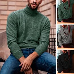Men's Sweaters Gothic Modis Men Turtleneck Pullover Sweater Winter Warm Male Cotton Clothes Stretch Knitted Slim Fitness Jumper