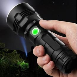 Super Powerful LED Flashlight L2 XHP50 Tactical Torch USB Rechargeable Linterna Waterproof Lamp Ultra Bright Lantern Camping222W