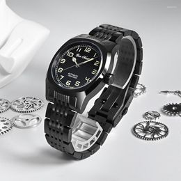 Watch Boxes Sports And Leisure Mechanical Men's Waterproof DLC Black Plating