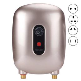 Electric Hot Water Heater Instant Water Heating Tankless Heater Temperature Control Household Supplies Tool