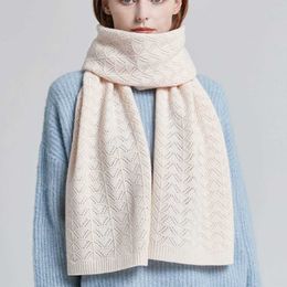 Scarves AOPU high grade pure wool scarf women autumn winter korean thick warm pure Colour neckerchief knitted scarv