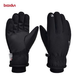 Ski Gloves BOODUN Winter Outdoors Sport Waterproof Windproof Warm Thermal Fleece Handschoenen Touch Screen Snowboard L221017