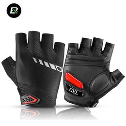 Cycling Gloves ROCKBROS Half Finger Gel Shockproof MTB Road Bike Non-slip Breathable Men Women 7 Colour T221019