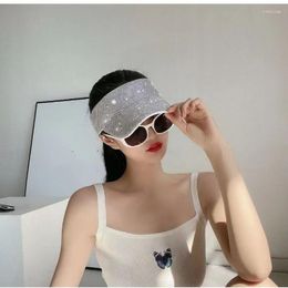 Visors Fashion Trend Ladies Baseball Cap Sun Hat Sequin Diamond Bling Cute Cool Summer Hats Fashionable Trucker For Women