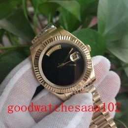 top designer watches for 40mm Black No words Dial 228238 new version Automatic Mechanical 2813 Movement 18K Yellow Gold bracelet Mens Watches original Box