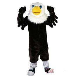 Professional black Eagle Mascot Costume Cartoon Adult Festival Outfit Dress Hallowen Party