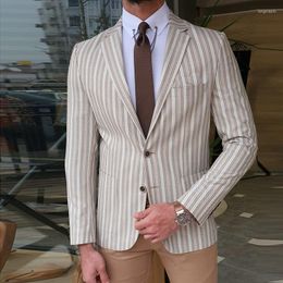 Men's Suits Mens Blazer 2022 Fashion Suit Men's Jacket Trend Slim Casual Autumn Smart Long Sleeve Men