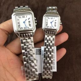 22mm 27mm women men square watches classic lovers quartz sport waterproof designer watch full steel diamond wristwatch