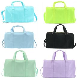 Duffel Bags Travel Bag Solid Color Nylon Waterproof Airport Luggage Large Capacity Clothes Holiday Weekend Handbag Yoga Gym
