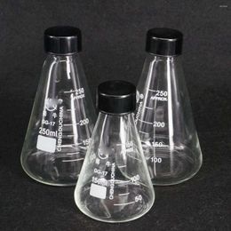 50ml 100ml 150ml 250ml 500ml 1000ml 2000ml Borosilicate Glass Conical Erlenmeyer Narrow Mouth Screw Cap Flask Lab Glassware